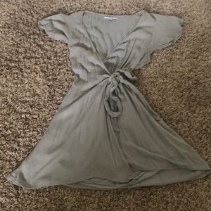 Light green mini dress